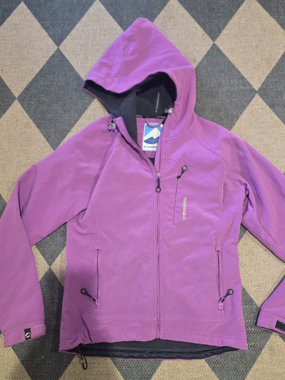 Stormberg ProRe 10 Softshell Jacket Womens XS Purple Hooded Full Zip - Picture 1 of 4